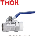 Brass nickle plated PPR active joint outer wire ball valve